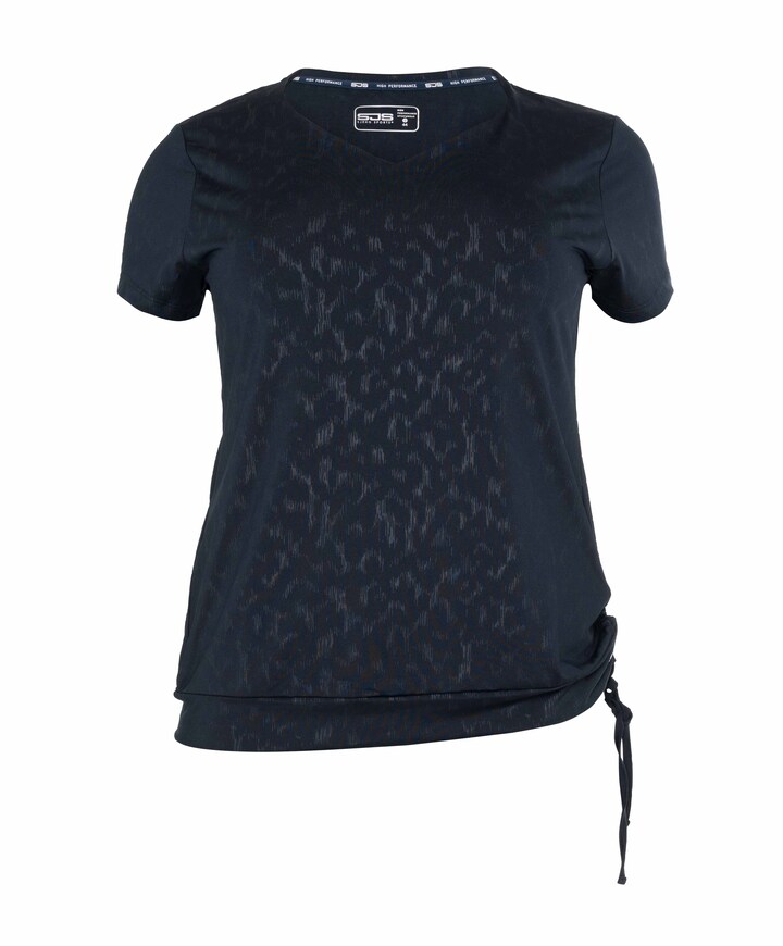 T-shirt plussize blauw