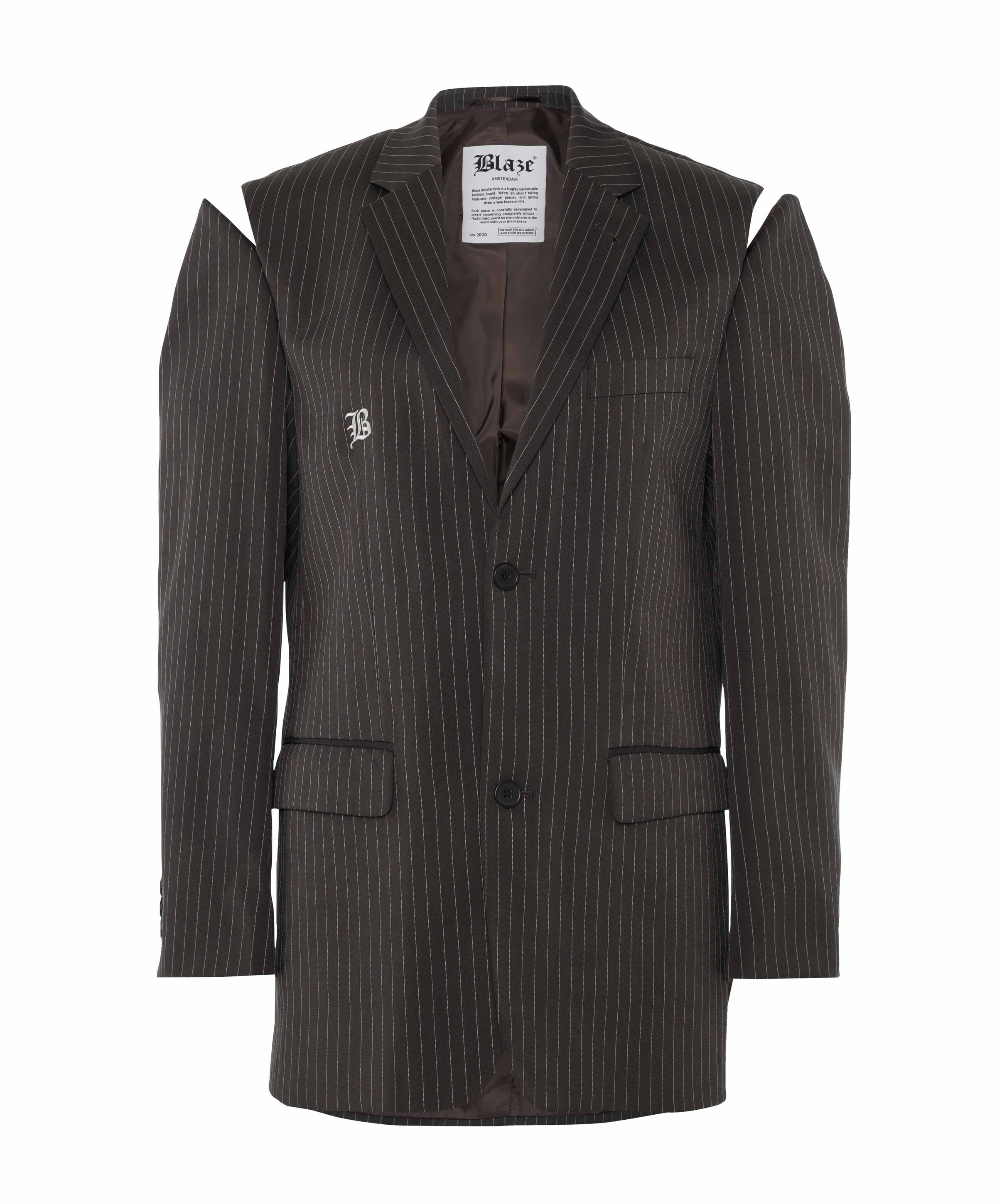 Dames blazer grijs