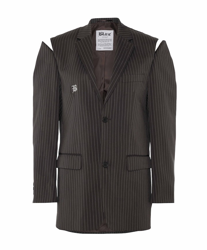 Dames blazer grijs