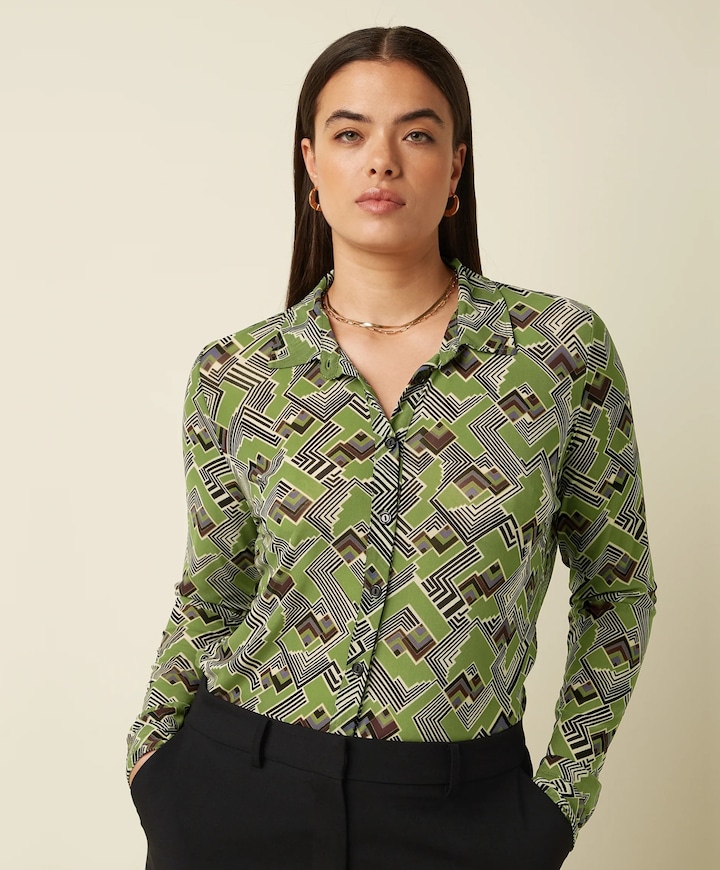 Dames blouse groen