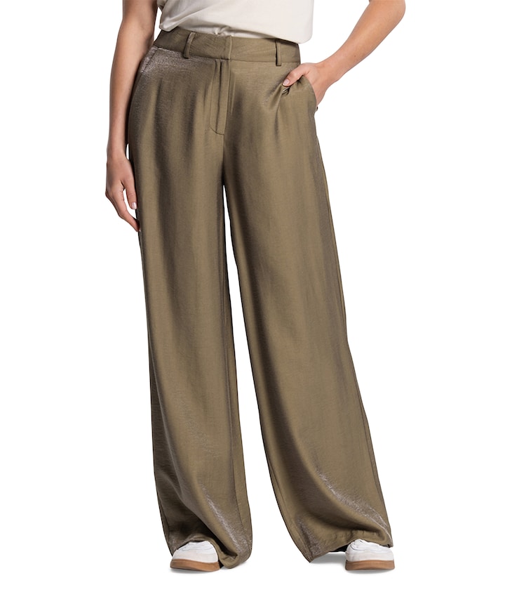 DARA WS 420 long wide dames broek groen