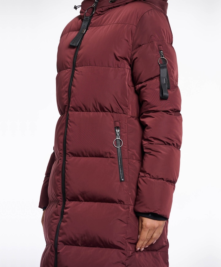 Dames jas bordeaux
