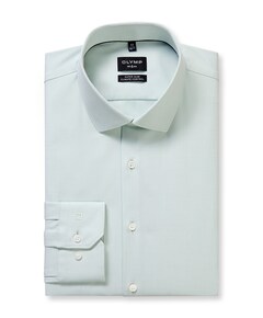 Heren overhemd lange mouw groen