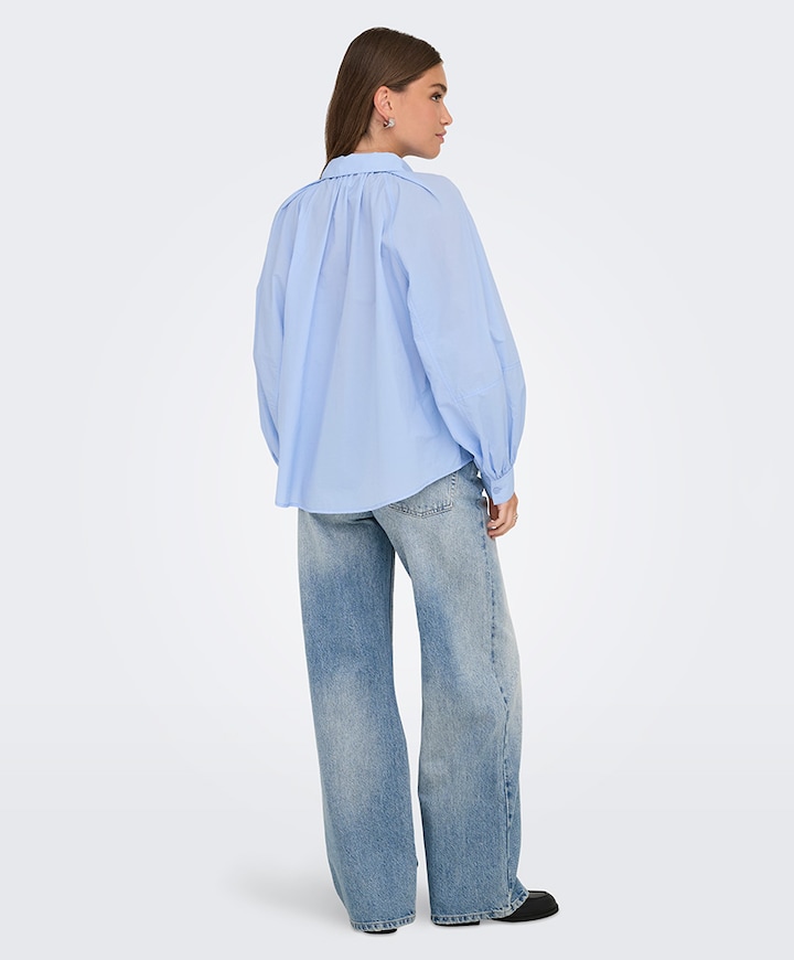 Dames blouse blauw