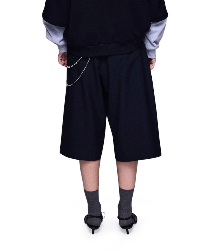 dames bermuda blauw