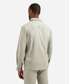 Heren overhemd lange mouw beige