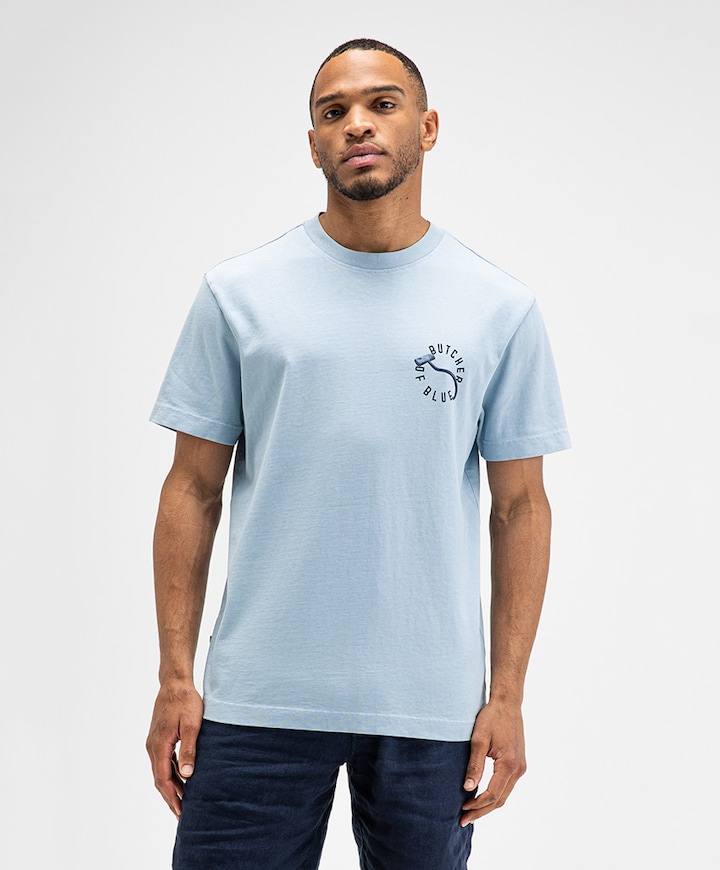Heren T-shirt blauw