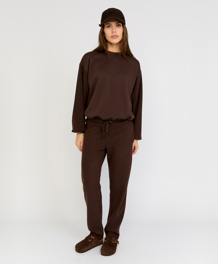 Dames sweater bruin