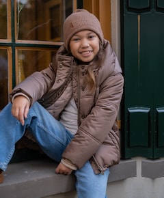 Meisjes jas bruin