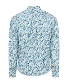 Heren overhemd lange mouw groen