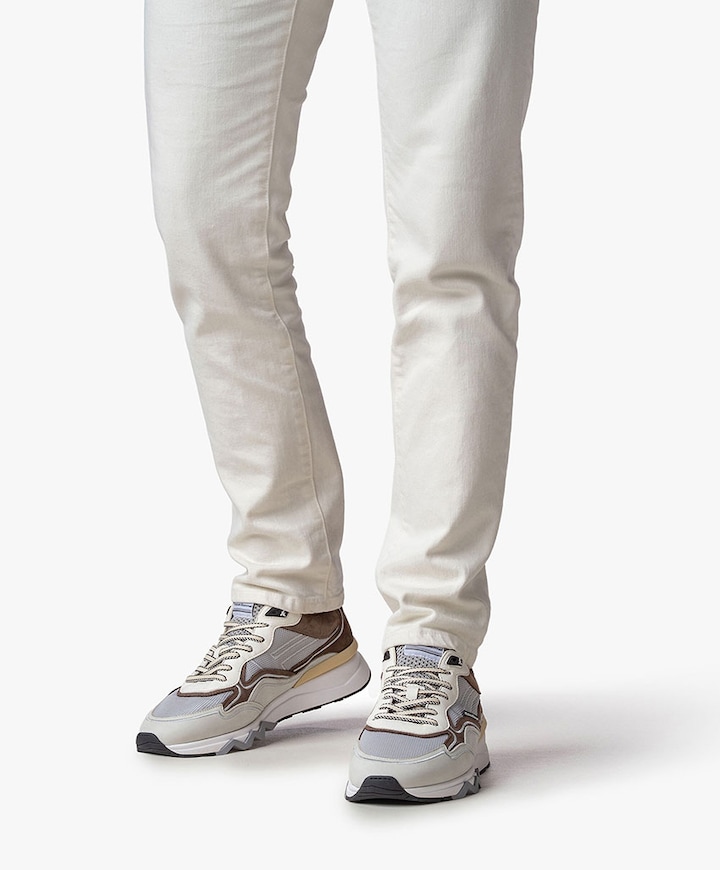 heren veterschoenen beige