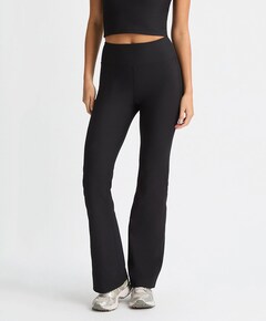 Ribbed R Flare HW Tight dames tight zwart
