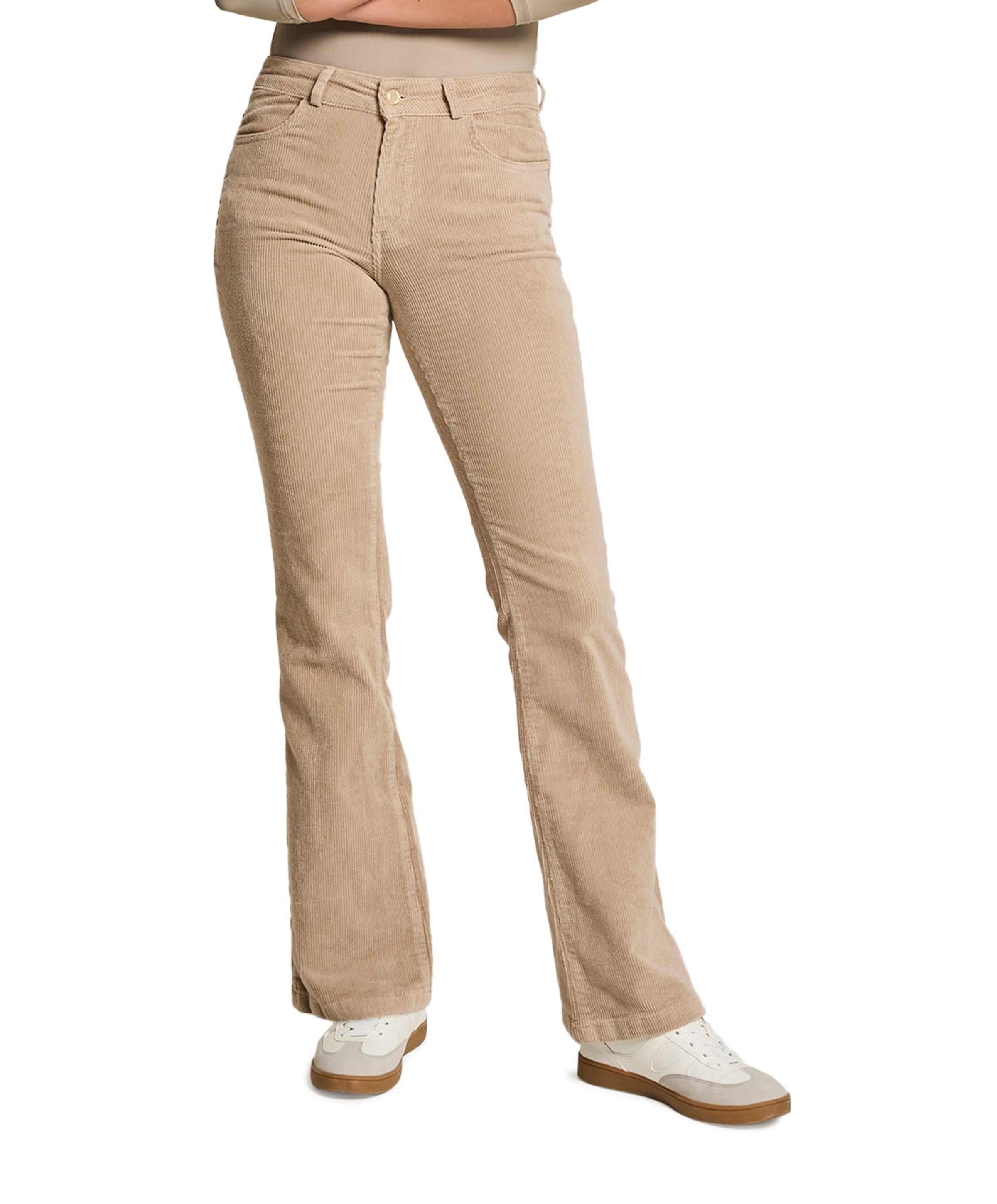 Jade - Vintage Corduroy - 633 - Kha dames broek beige