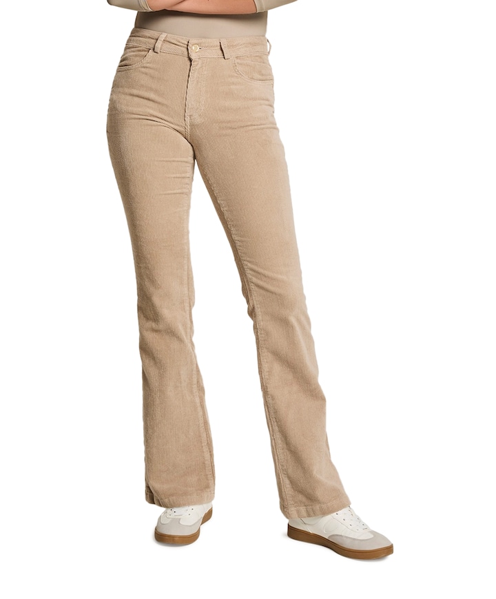 Jade - Vintage Corduroy - 633 - Kha dames broek beige