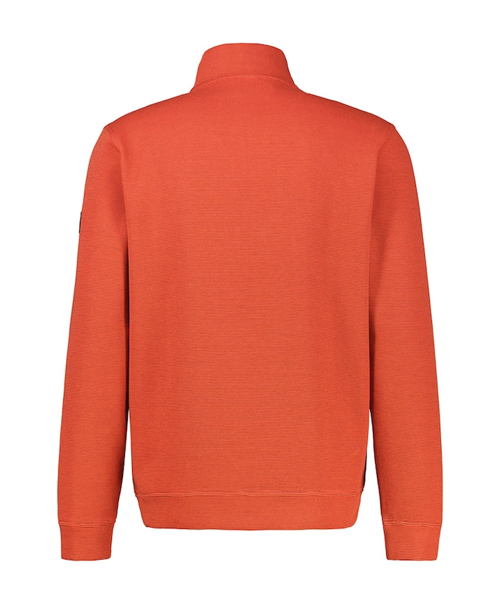 Heren trui met rits rood