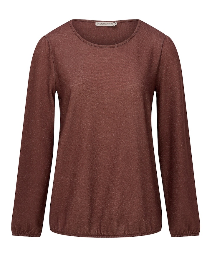 Dames top bruin