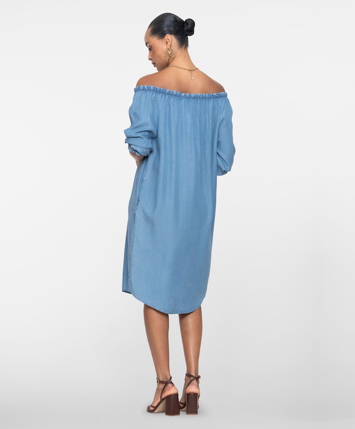 Dames jurk blauw