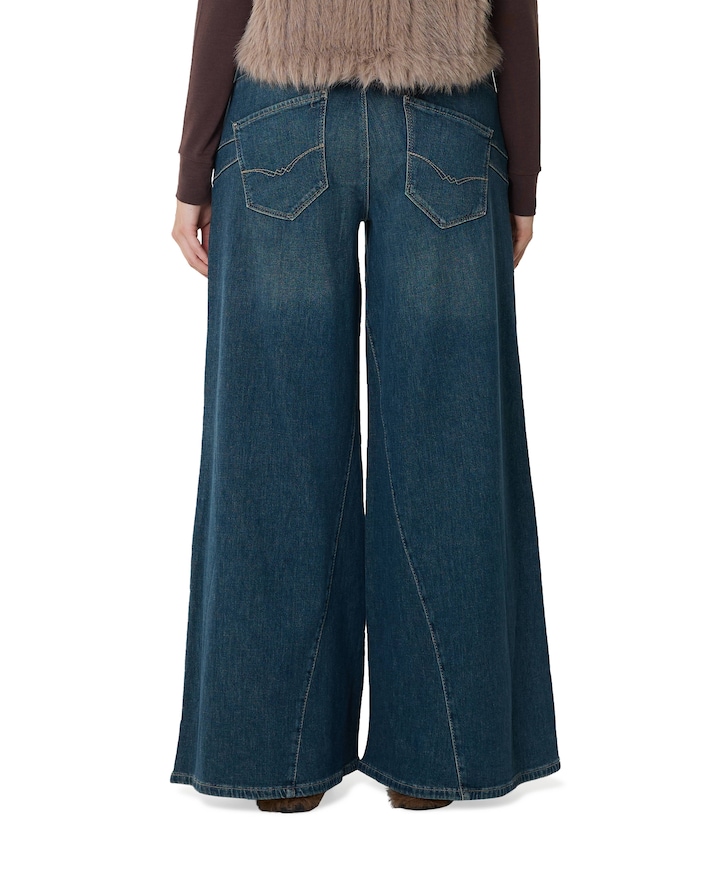 WIDE dames jeans blauw