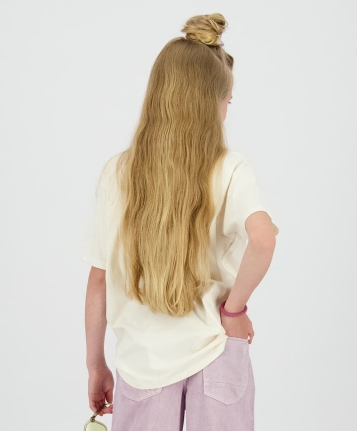 Meisjes T-shirt beige