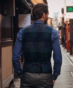 Heren gilet groen