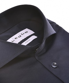 Heren overhemd extra lange mouw blauw