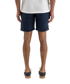 Loner Linen Short heren korte broek blauw