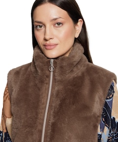 Dames gilet bruin