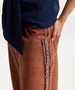 Jeeper Studded dames broek bordeaux