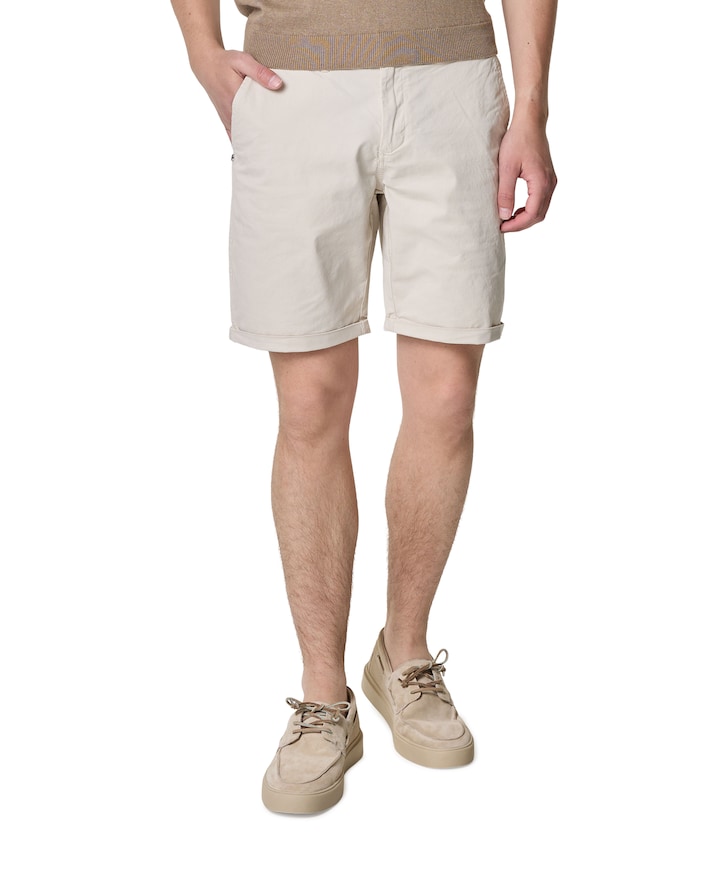 CHINO heren korte broek ecru