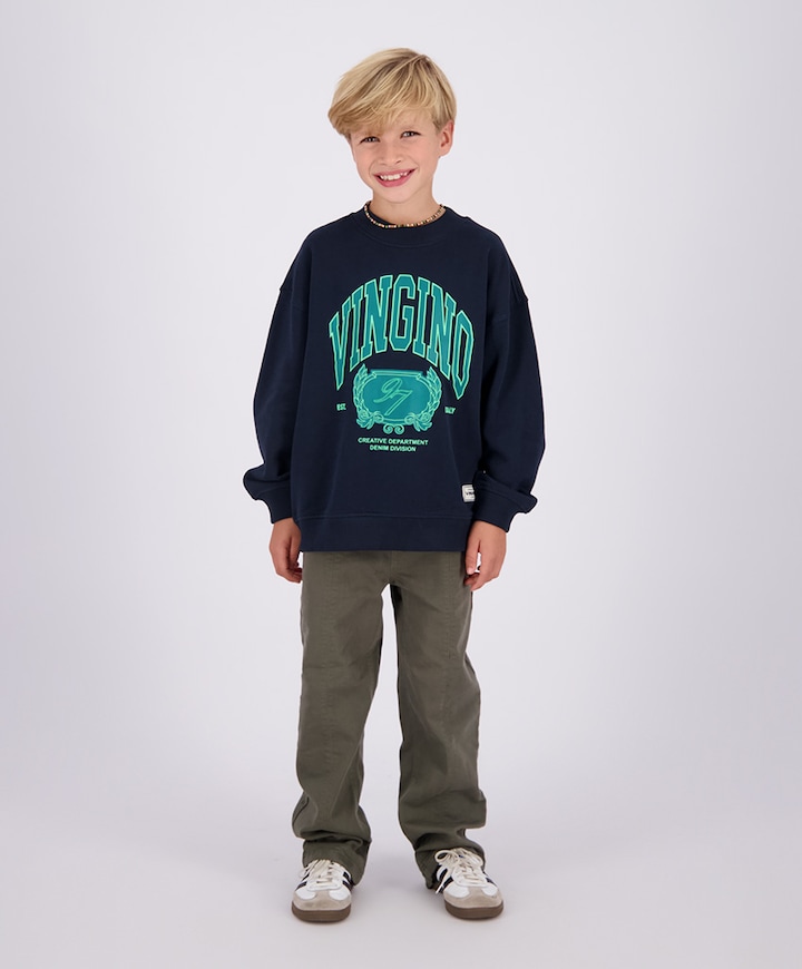 Jongens sweater blauw