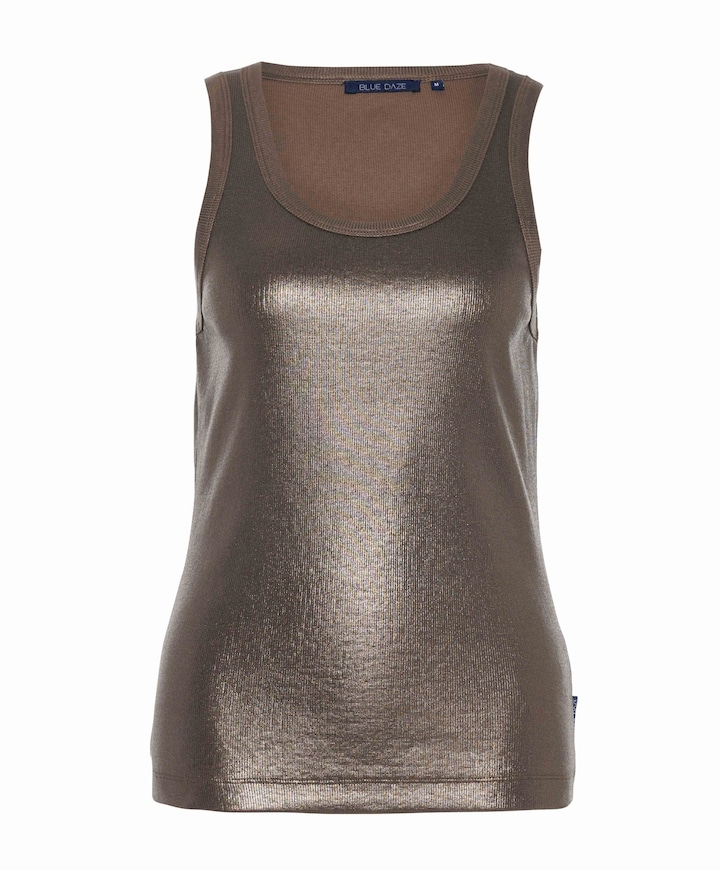 Dames top bruin