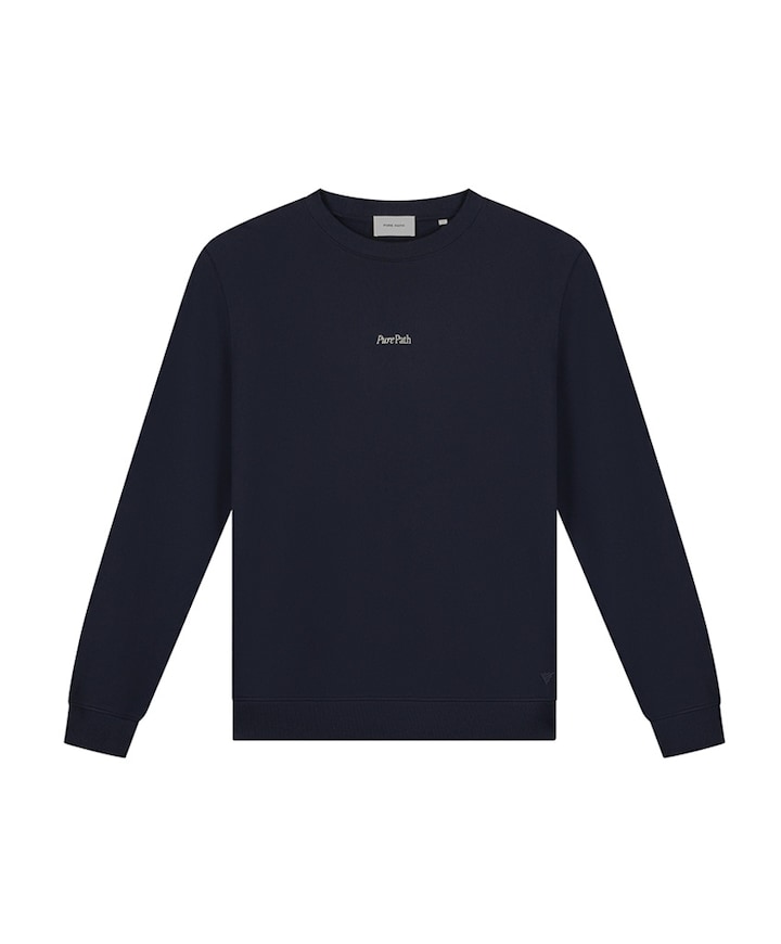 Heren sweater blauw