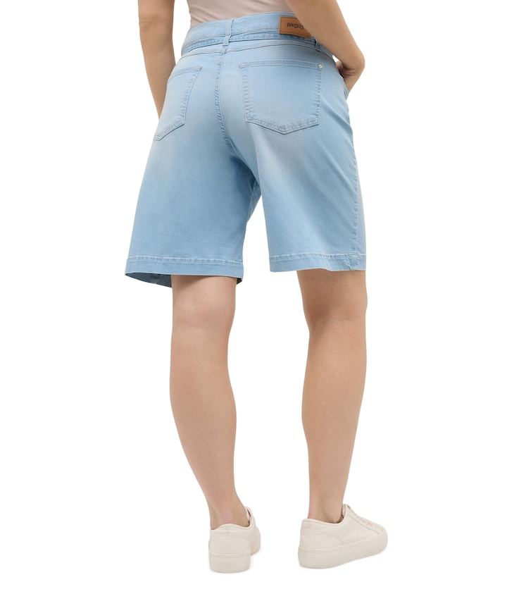 LIA CITY dames korte broek blauw