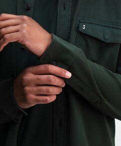 Heren overshirt groen