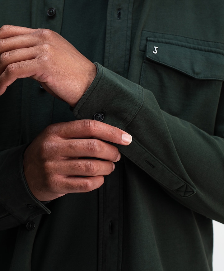 Heren overshirt groen