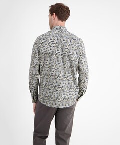 Overhemd lange mouw blauw