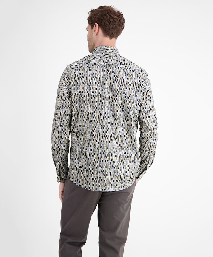 Overhemd lange mouw blauw