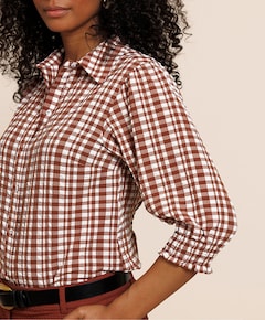 Dames blouse brique