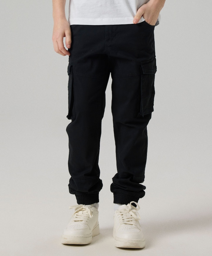 NITBAMGO REG/R TWI CA PANT M NMT NO jongens broek zwart