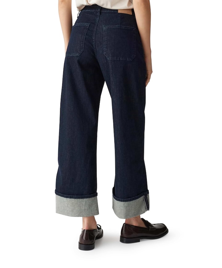 Miva turn up jeans blauw