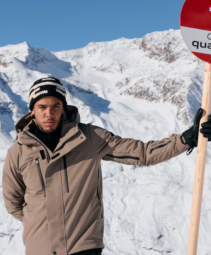 Heren ski-jas bruin