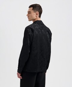 Heren overhemd lange mouw zwart