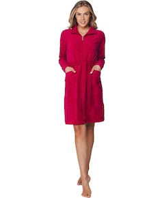 Dames ochtendjas roze