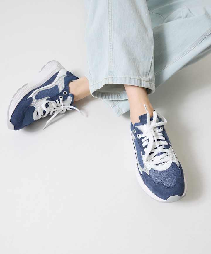 Milau dames sneakers blauw
