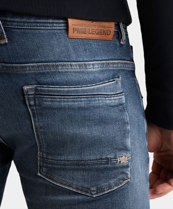 SKYRAK HORIZON MID BLUE heren jeans blauw