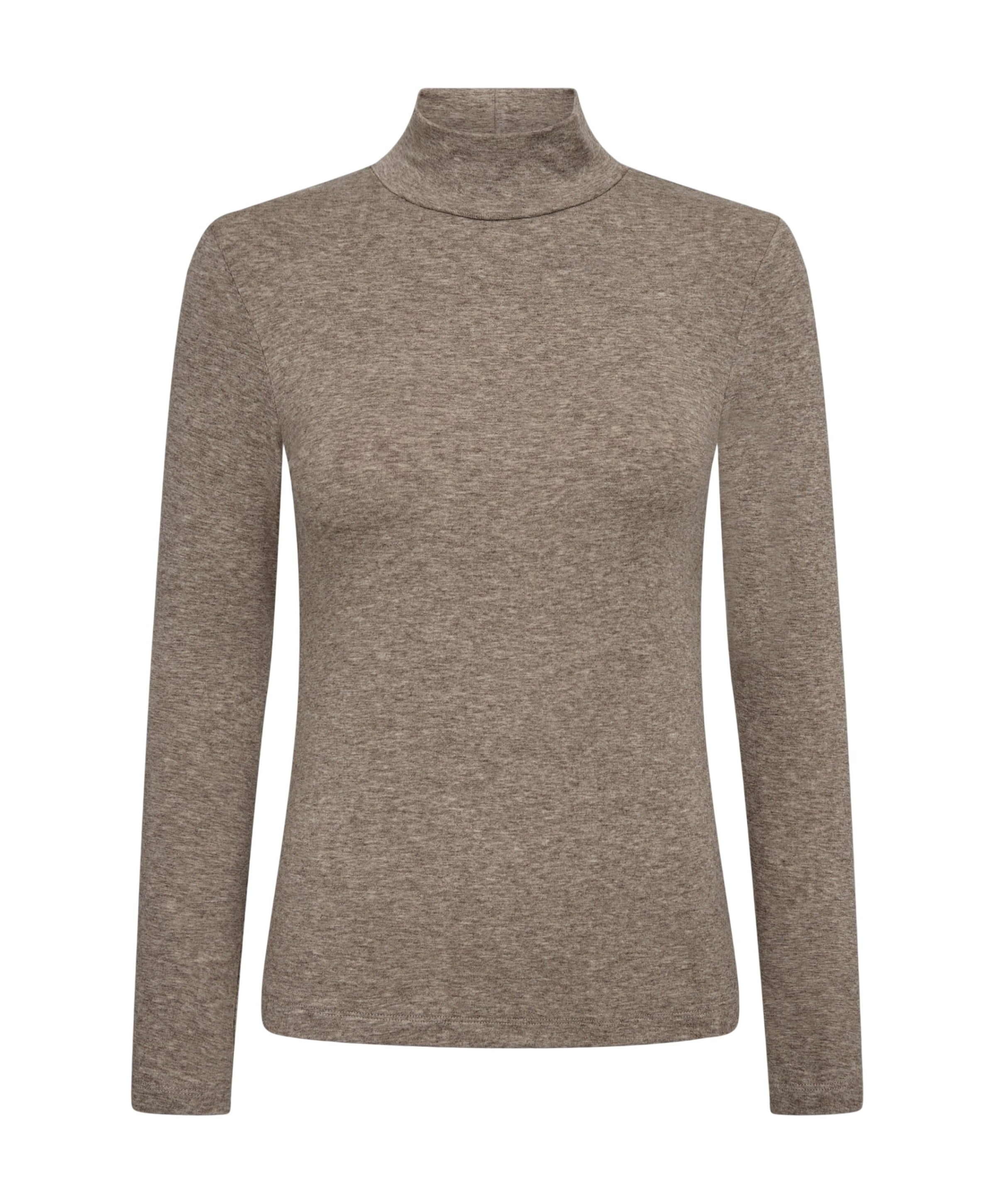 Dames longsleeve beige