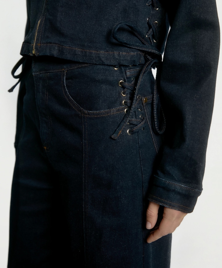 Dames jas blauw