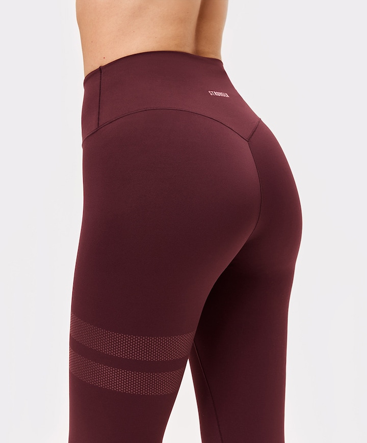 The Signature One Leggings dames tight bordeaux