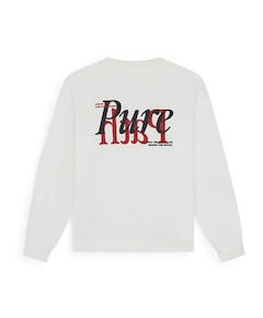 Heren longsleeve ecru