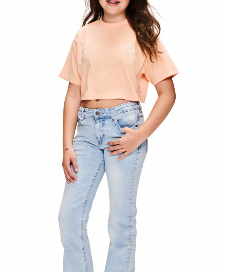 Meisjes T-shirt oranje